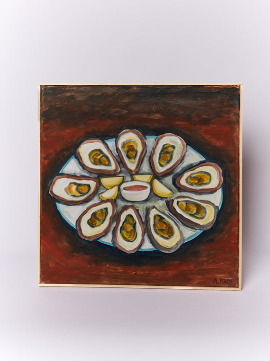 Nove Ostriche sul Piatto II (Nine Oysters on Plate II)