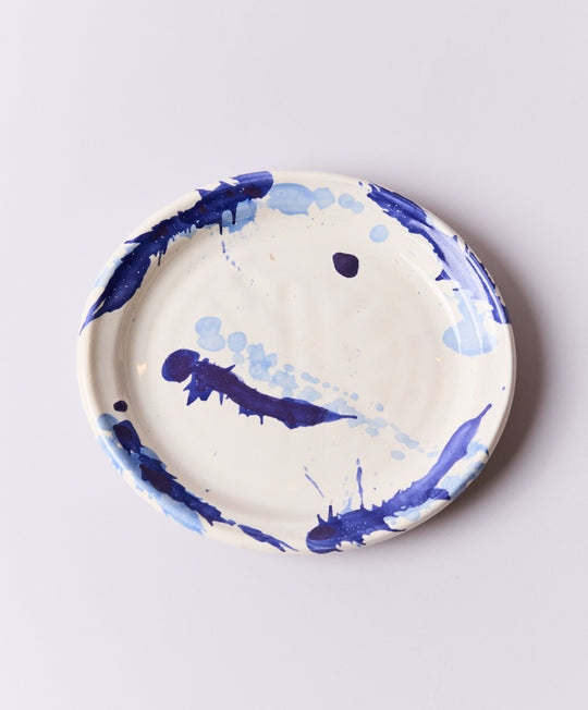 Montegranaro Blue & White Splatterware Dinner Plate