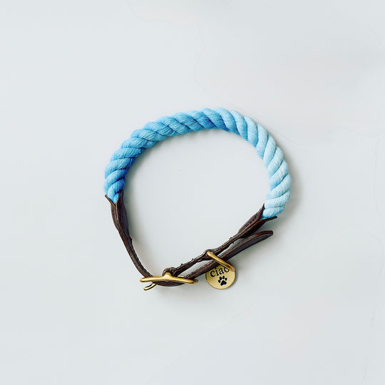 Found My Animal Vita Blue Splatter Collar + Tag