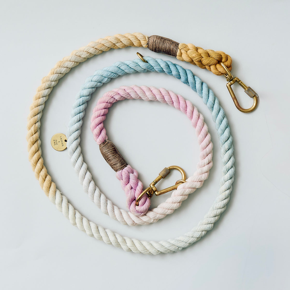 Found My Animal Vita Ombre Rope Leash + Tag