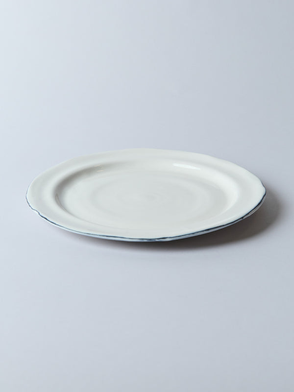 Bevagna Dinner Plate with Black Rim - alternate view