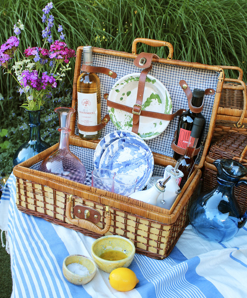 美品　Vintage picnic basket Il Buco Vita Vintage Picnic Basket – il Buco Vita