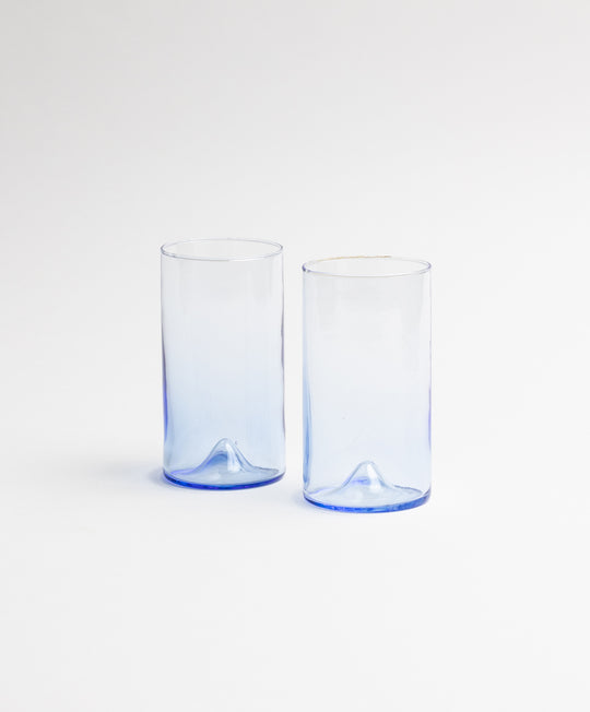 Pienza Tall Glass Set of 2 - Blue