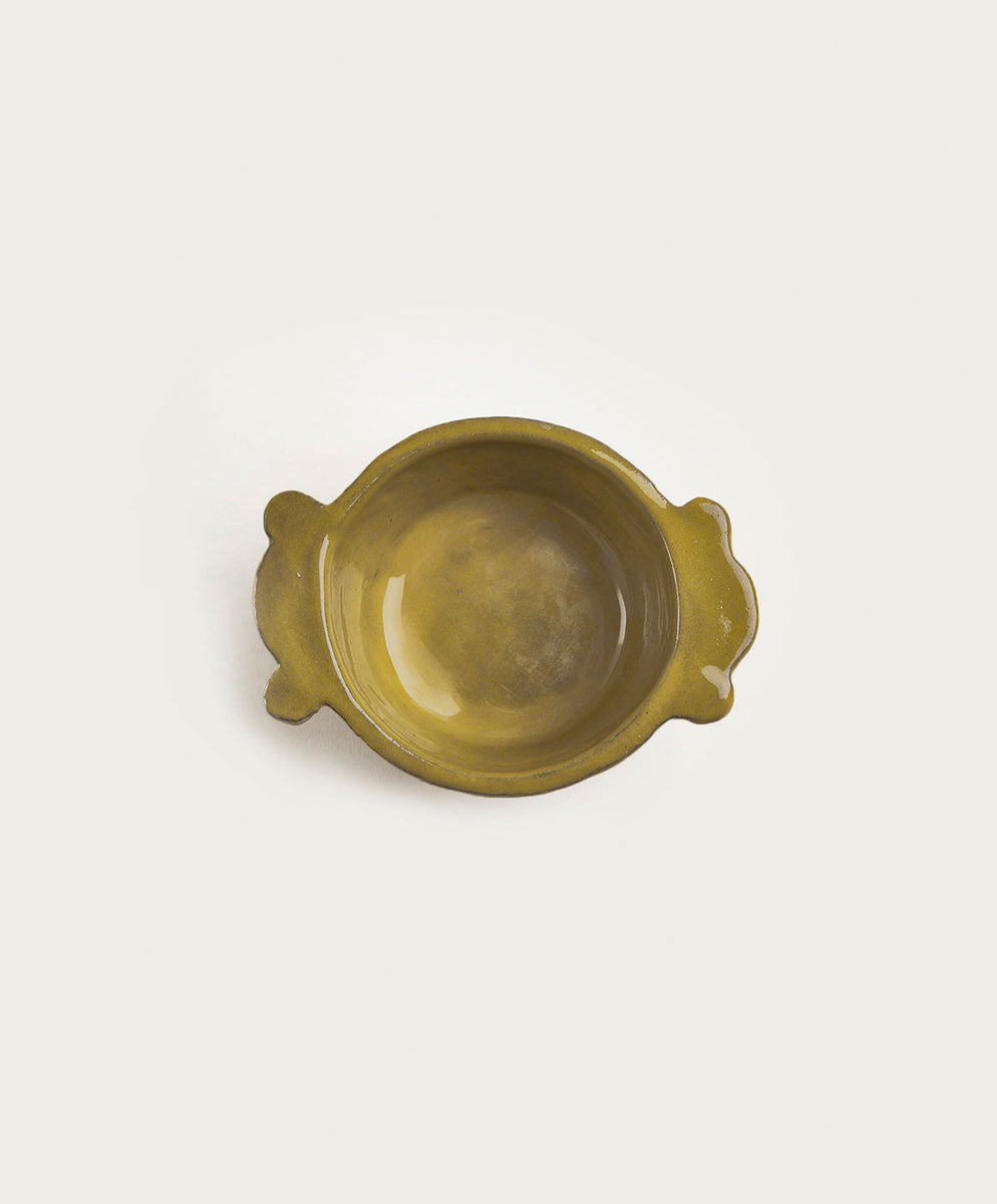 Bowl with Handles, Ocra