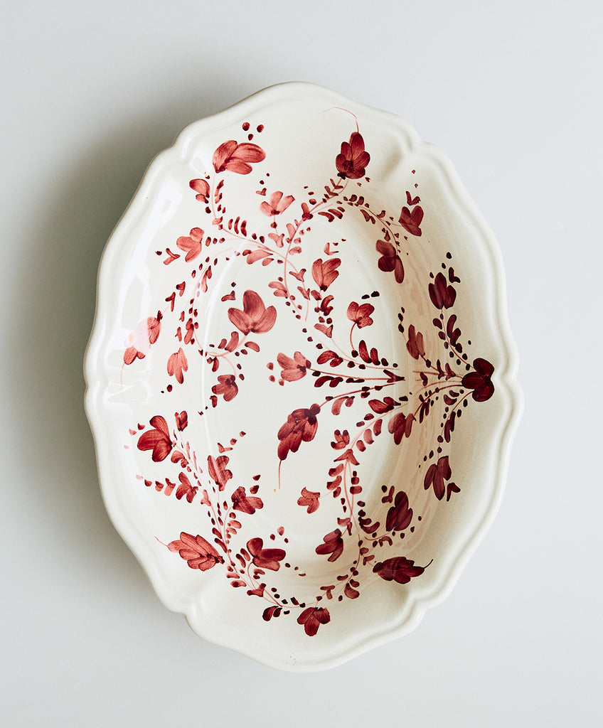 Flora Deep Oval Platter