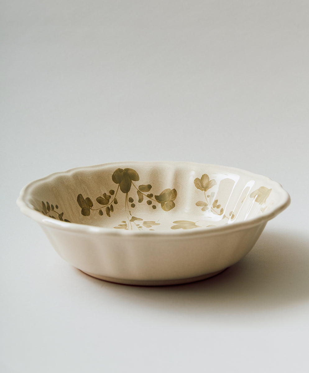 Flora Extra Large Serving Bowl (Color - Ecru)