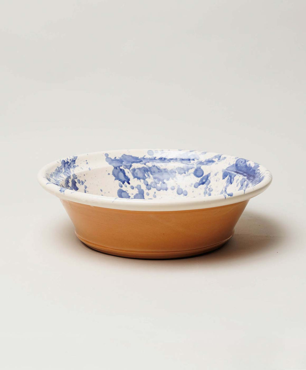 Extra Large Blue Splatterware Serving Dish