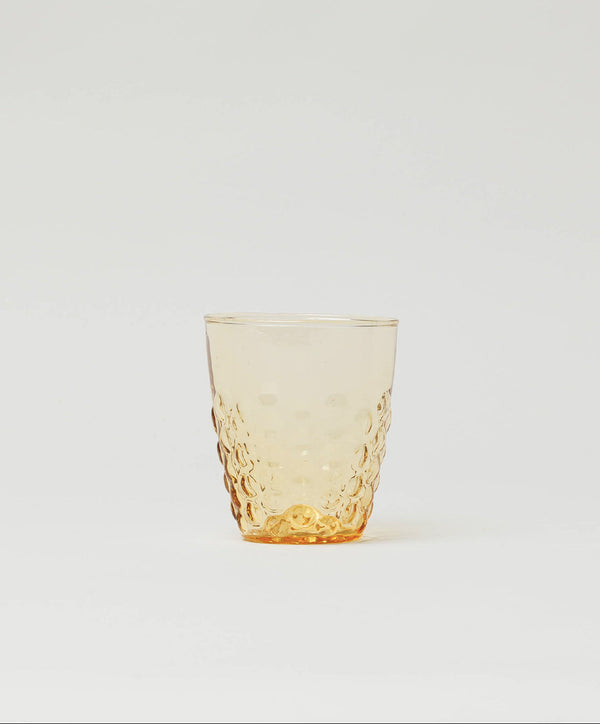 Pienza Honeycomb Patterned Glass Tumbler Set of 2 - Amber - alternate view