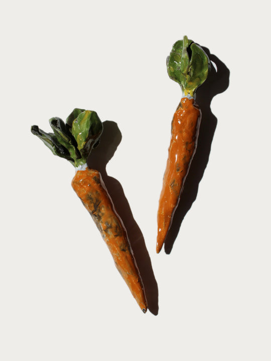 Large Ceramic Carrot