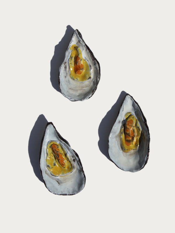 Ceramic Mussel, Painted