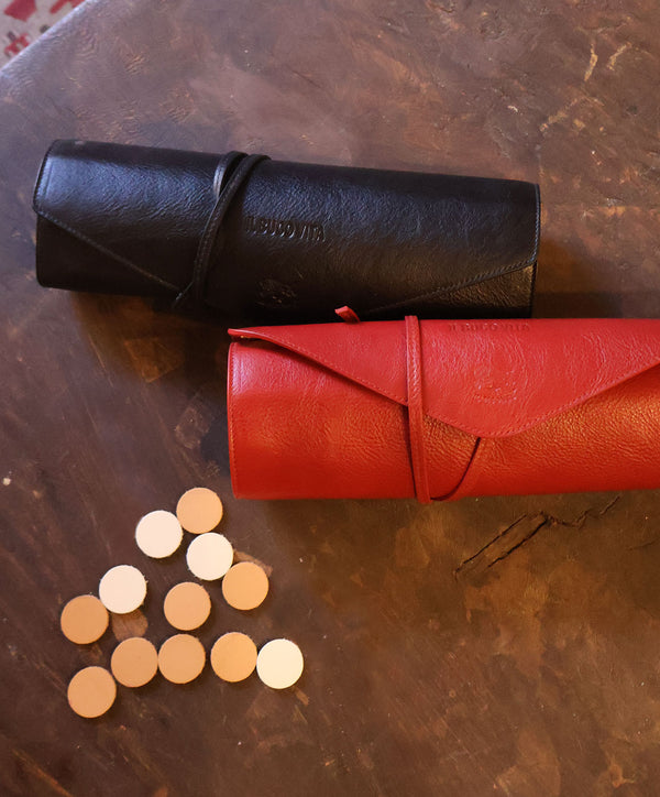 Il Bisonte Leather Backgammon Set - alternate view