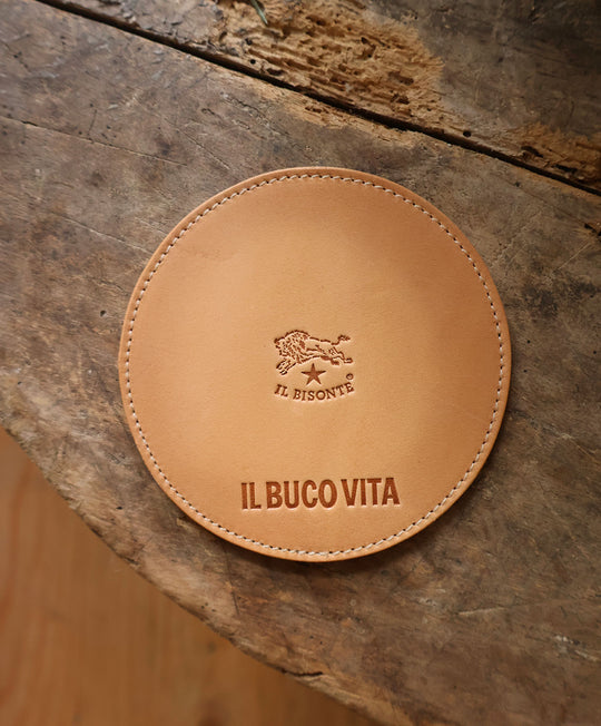 Il Bisonte Leather Coasters - Set of 4