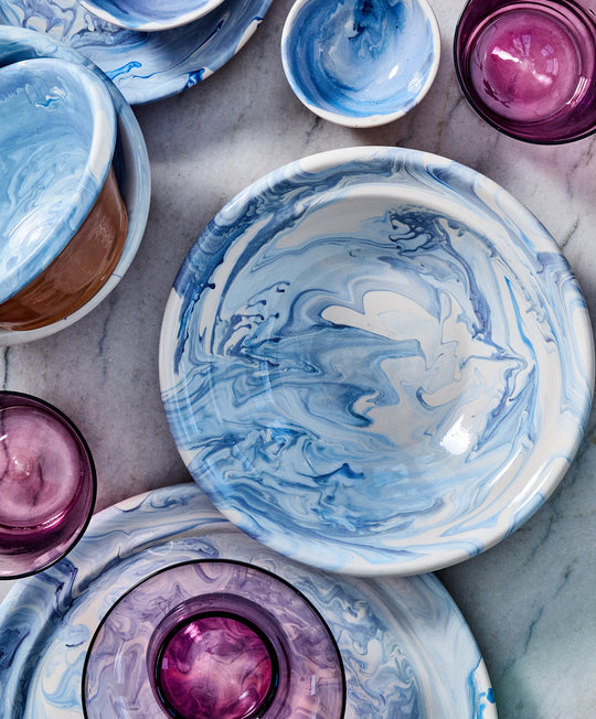 Marea Marble Blue Pasta Dish