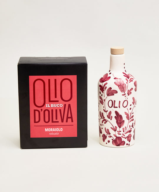 Alimentari Boxed Extra Virgin Olive Oil and Refillable Flora Cruet Set