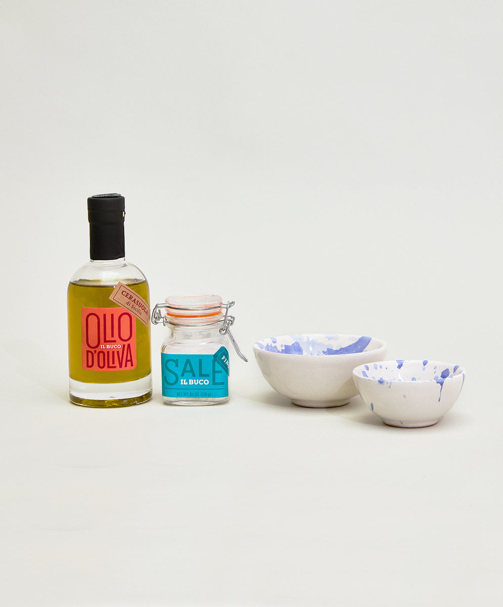 The Hosting Essentials Set Mini - Blue Splatterware