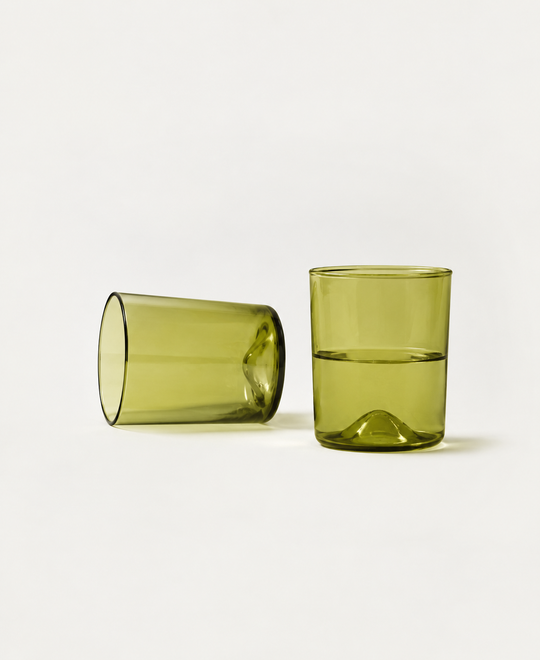 Pienza 7.5 oz Tumbler Set of 2 - Olive Green