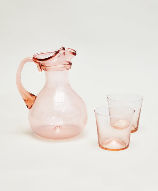 Pienza Pitcher and Glassware Set - Rosato