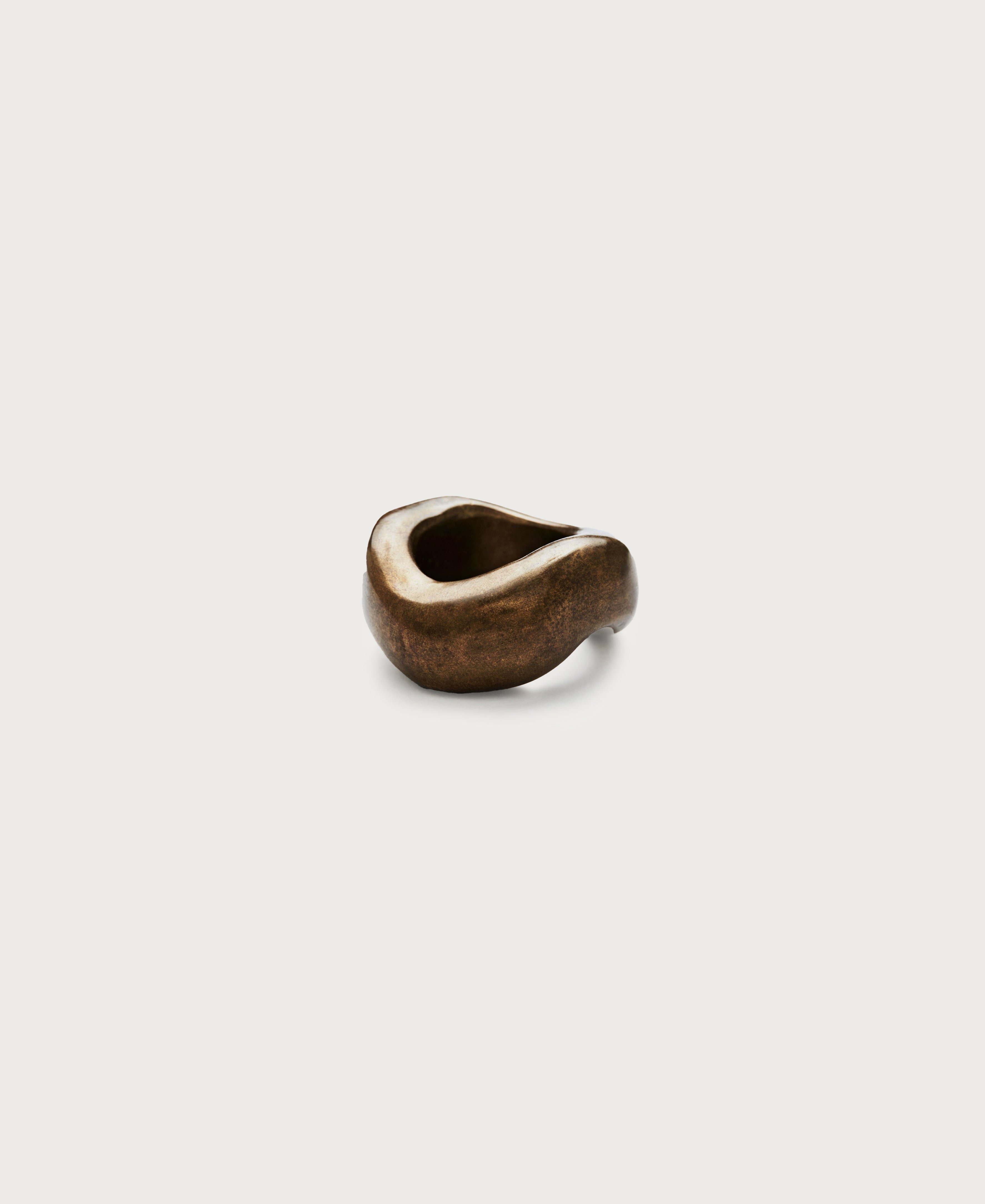   Bronze 'Wavy' Napkin Ring - Set of 4  