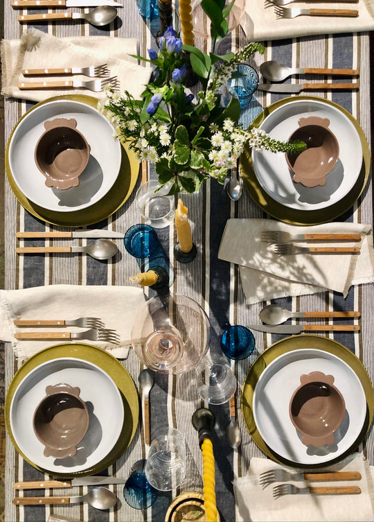 Arcolaio Striped Linen Tablecloth