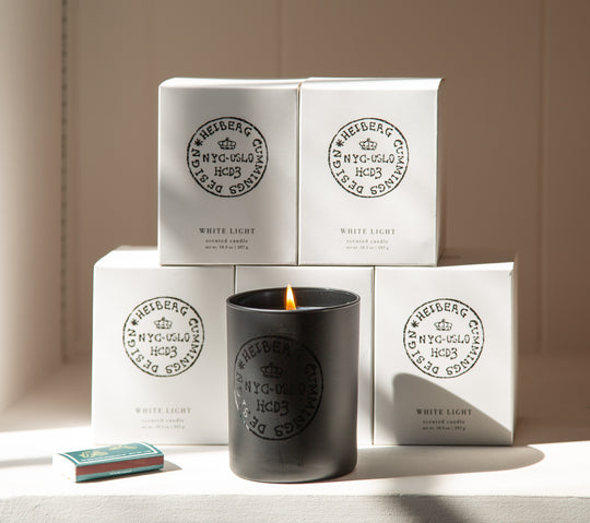 White Light Scented Candle