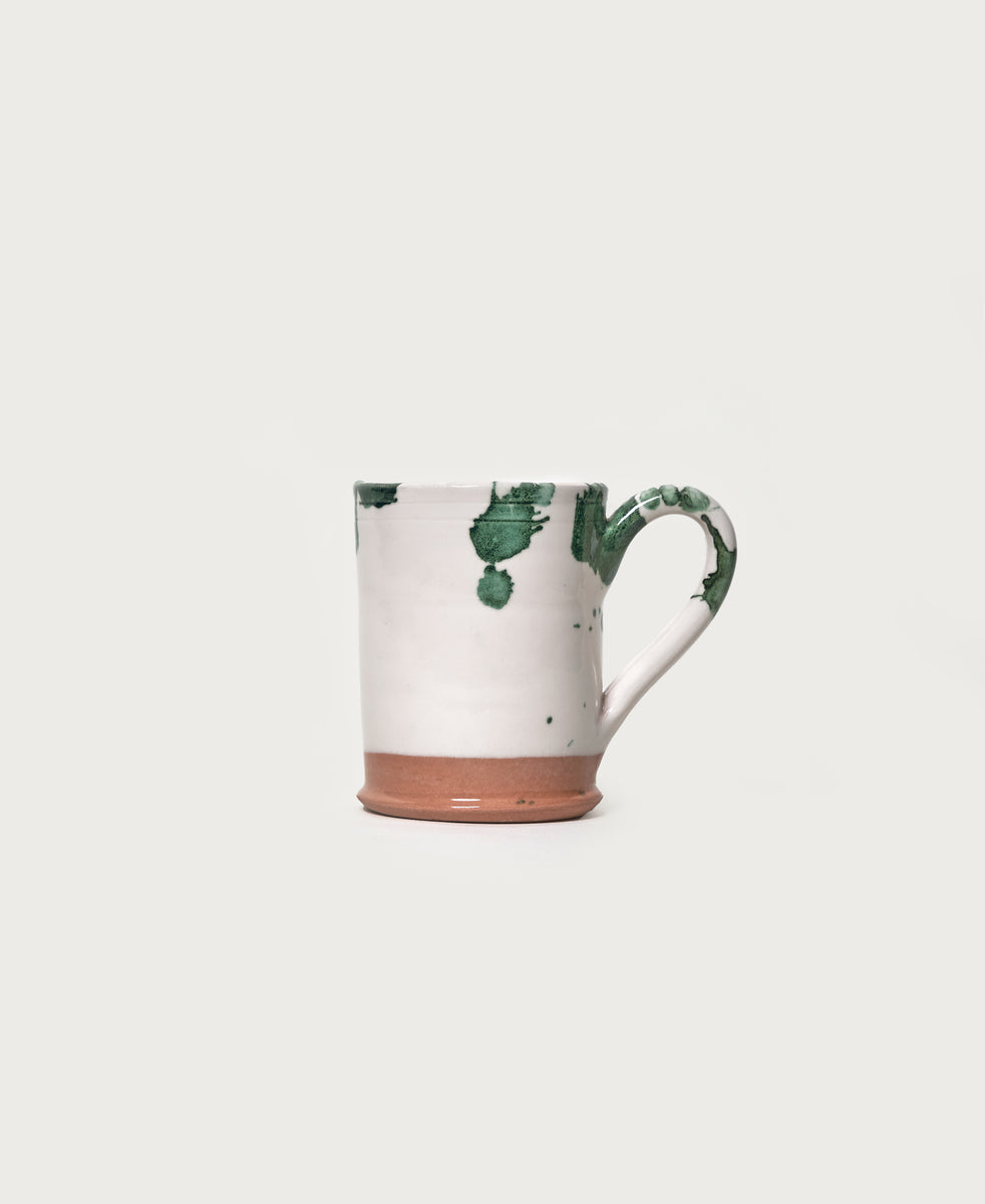 Green Splatterware Mug