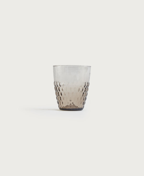 Pienza Rice Patterned Glass Tumbler Set of 2 - Smoke - alternate view