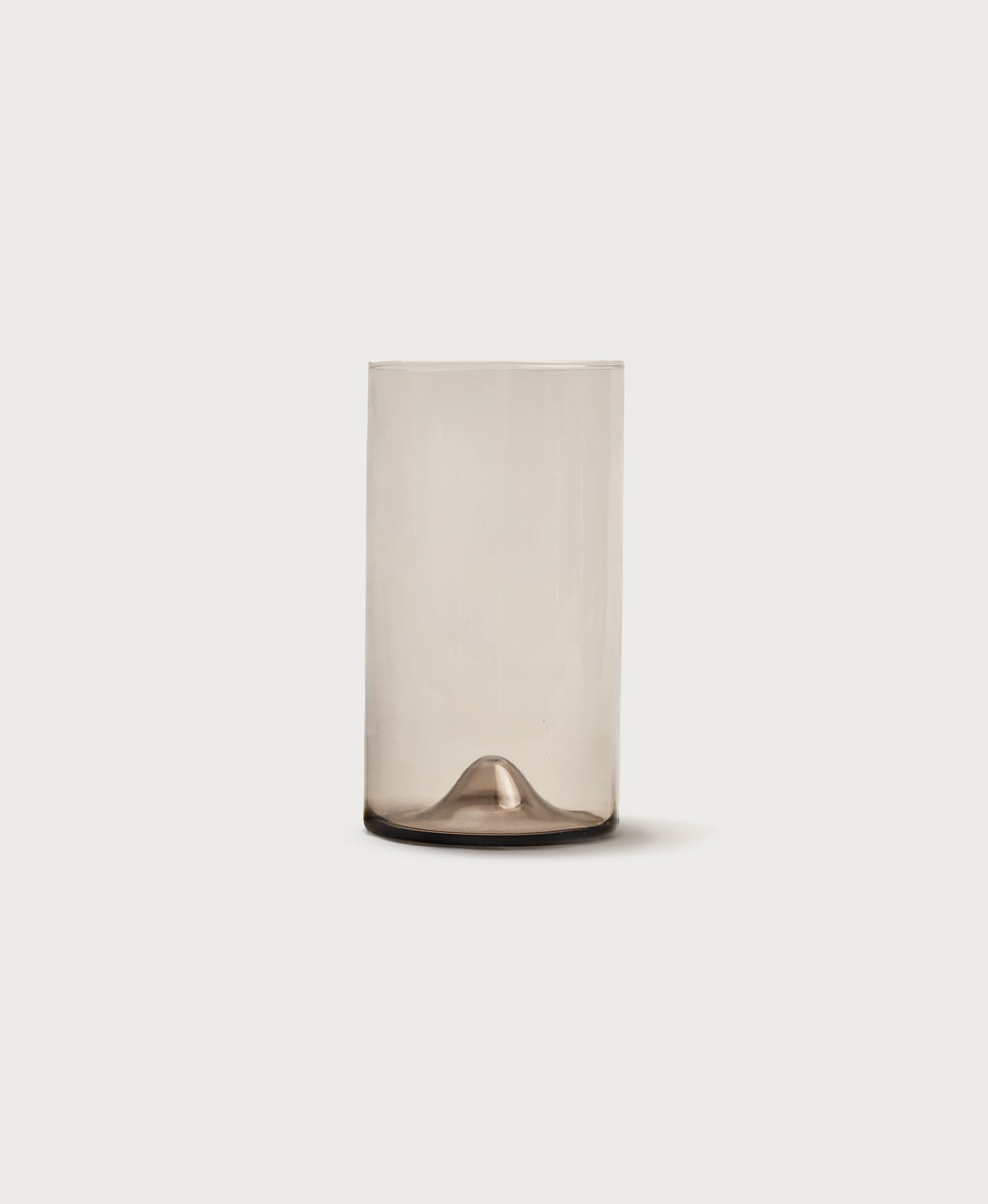 Pienza Tall Glass Set of 2 - Smoke