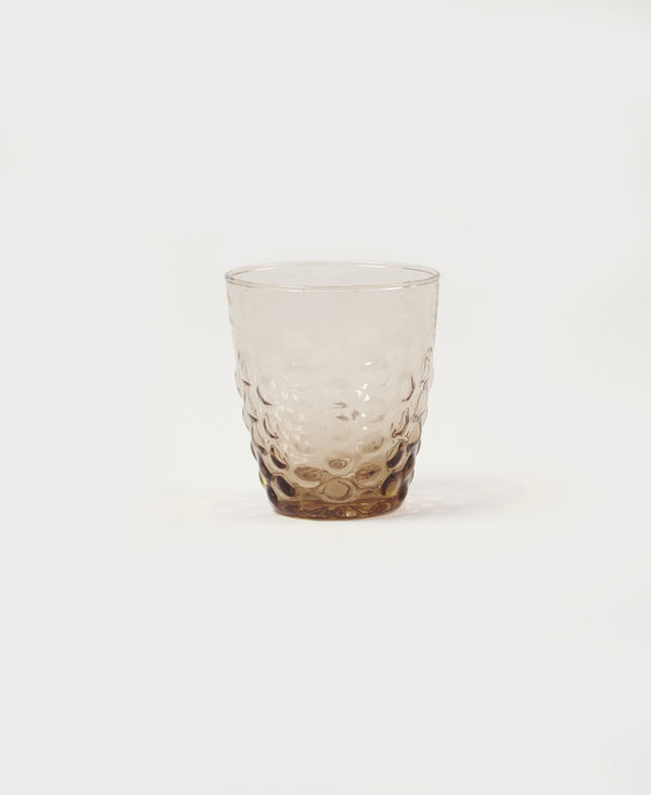 Pienza Honeycomb Patterned Glass Tumbler Set of 2 - Smoke - alternate view