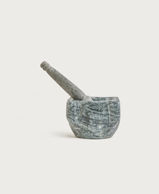 Carrara Green Marble Mortar & Pestle Set