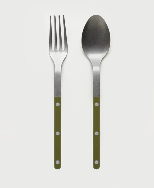 Bistro Serving Utensil Set, Olive Green