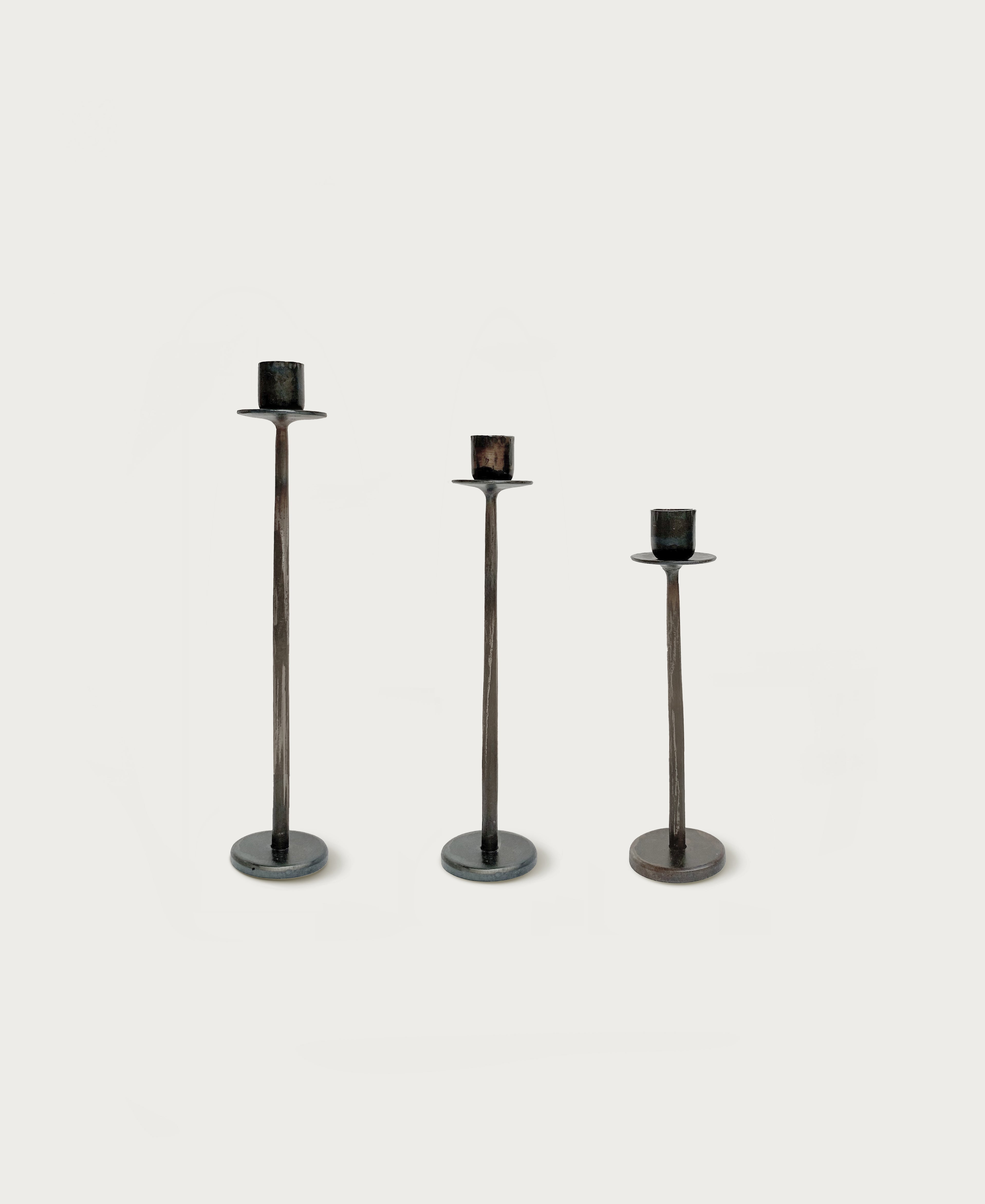   Iron Tapered Candleholders  