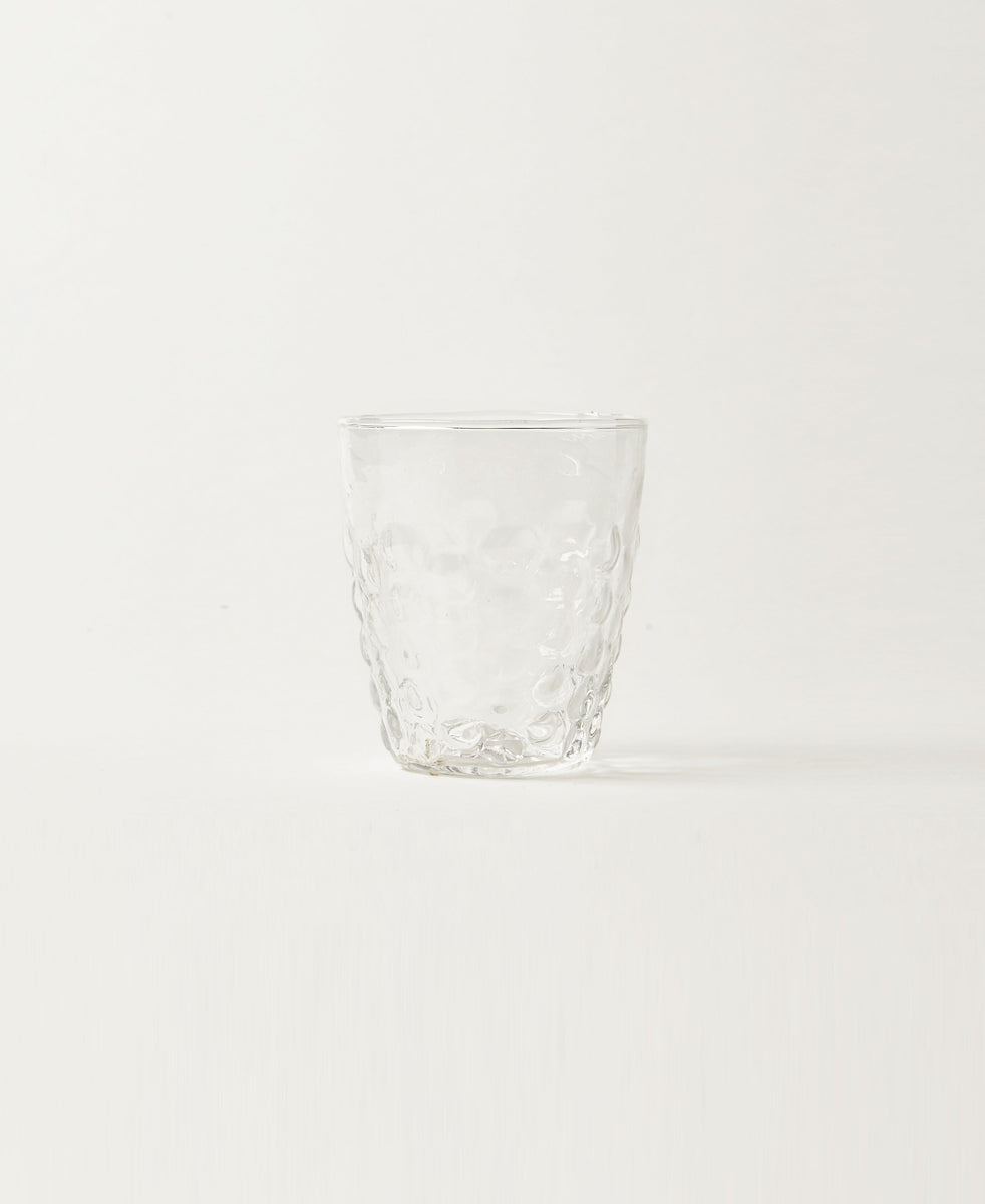 Pienza Honeycomb Patterned Glass Tumbler Set of 2 - Clear