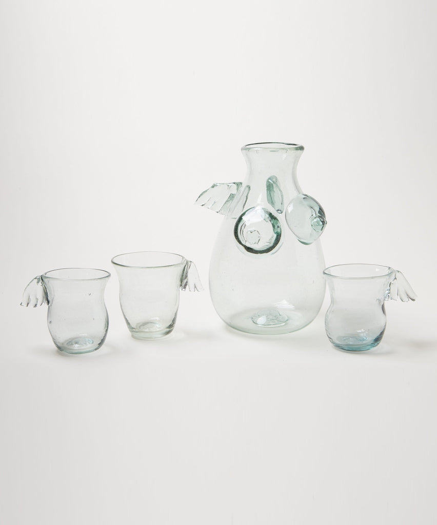 The Simple Goddess Set: Goddess Decanter & Winged Glasses