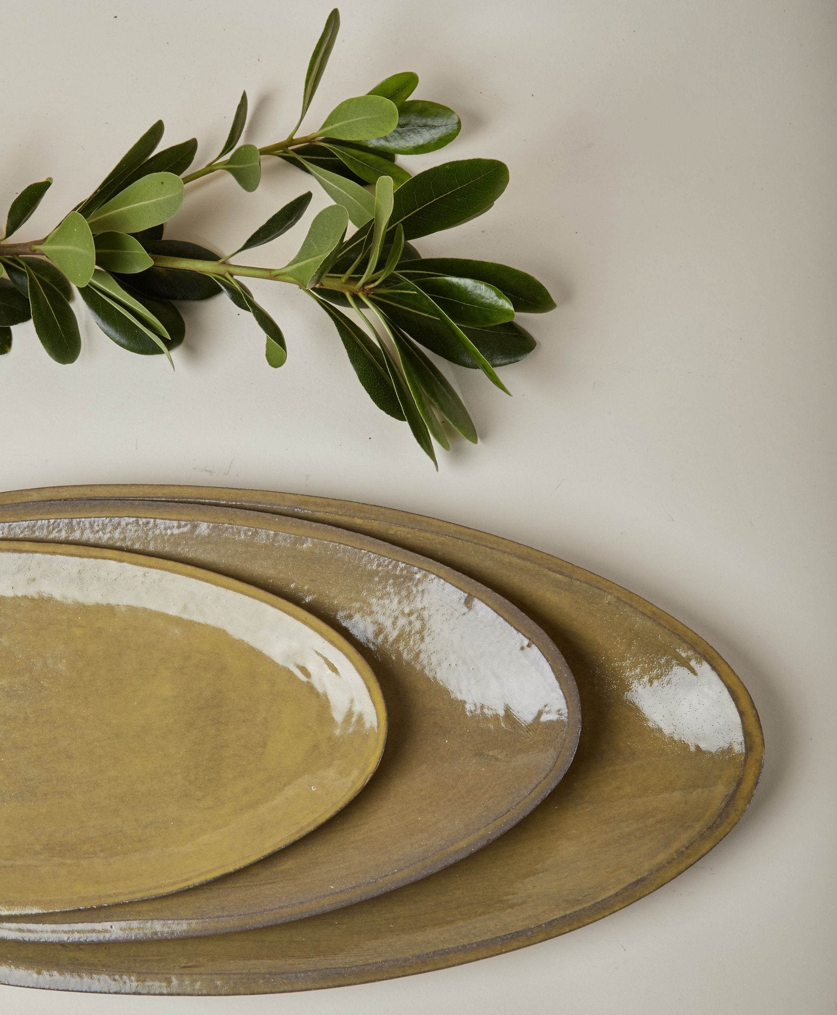   Set of Nested Oval Platters  